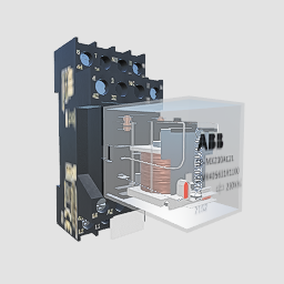 中间继电器 ABB CR-MX230AC2L-AC220V带底座
