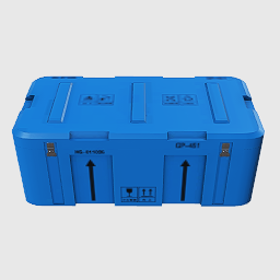塑料箱蓝色 600x300x235