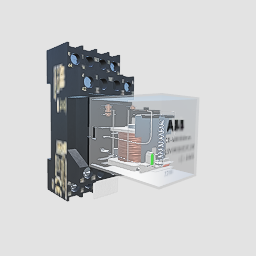 中间继电器 ABB CR-MX024DC2L-DC24V带底座